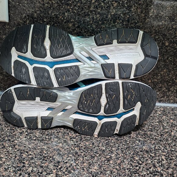 Asics Women’s GT-2000 4 Running Shoe Size 10 T656N Black/Blue - Picture 8 of 9